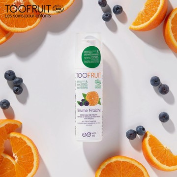 【法國TOOFRUIT】果漾晨喚潔顏保濕噴霧100ml 兒童青少年專用 植萃成分有機認證 洗面乳 化妝水 護膚