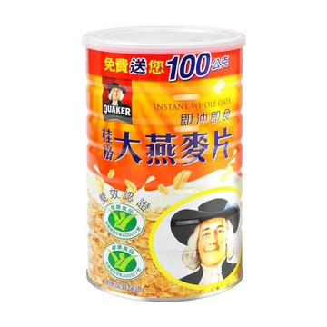 Quaker 即沖即食大燕麥片700g+100g 加量版 (4罐)