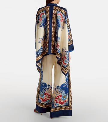 La DoubleJ Printed silk palazzo pants