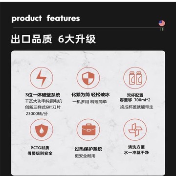 破壁機小型大功率輕食家用迷你一人歐科蔬果多功能攪拌料理榨汁機