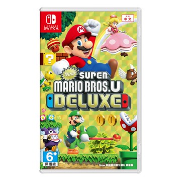 秋葉電玩  NS Switch 任天堂《New 超級瑪利歐兄弟U》豪華版 中英日文版