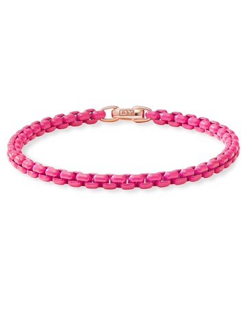 DY Bel Aire Chain Bracelet with 14K Rose Gold, 4mm