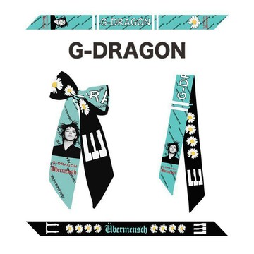 🔥精品優選🔥權志龍GD明星演唱會應援絲巾綁包包手柄絲巾髮帶領巾粉絲禮物