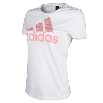 adidas 愛迪達LOGO 女款短袖（CV4562)