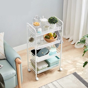 梯形置物架 林氏簡約ins風客廳臥室房間白鋼靠墻置物架梯形落地陽臺花架LS092『XY10848』