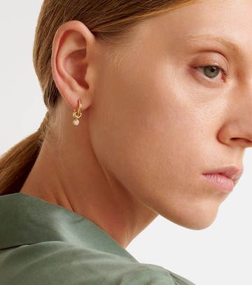 Spinelli Kilcollin Zahra Micro 18kt gold hoop earrings with diamonds