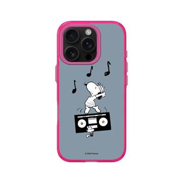 iPhone 16 Pro Clear 粉漾桃 - 史努比 Snoopy - 隨音樂搖擺吧！