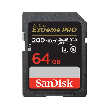 SanDisk 64GB 200MB/s Extreme PRO SDXC U3 UHS-I V30 記憶卡