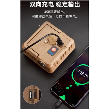 USB充電燈泡戶外LED帳篷燈移動夜市燈地攤燈停電應急野營燈