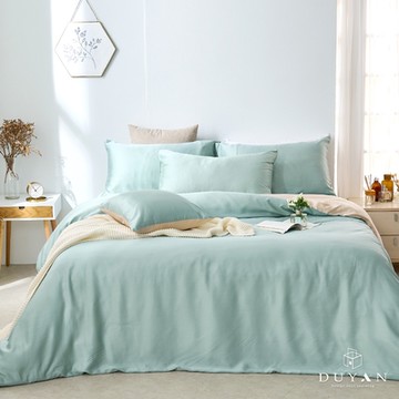 DUYAN竹漾-60支萊賽爾天絲-特大床包三件組 / 燕麥奶綠 台灣製