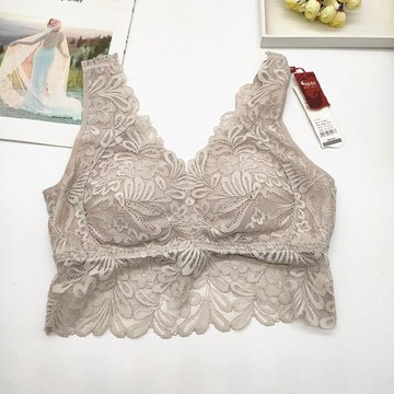 鳳起秀美美佳美儂無鋼圈蕾絲性感背心式文胸聚攏舒適薄內衣F63908