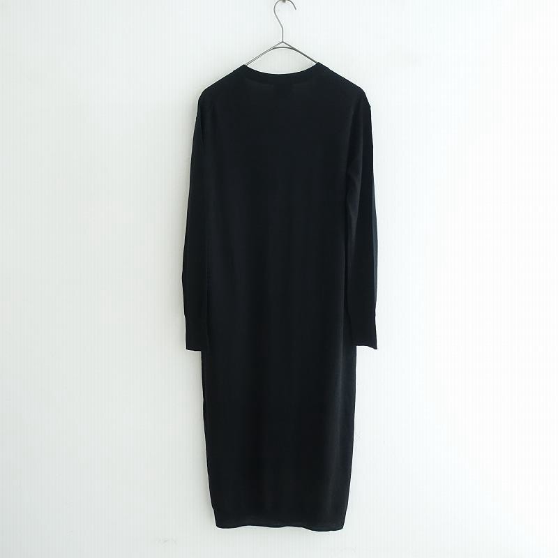 定価2.5万】ロワン loin.*ウールニットロングカーディガン*36ブラック  