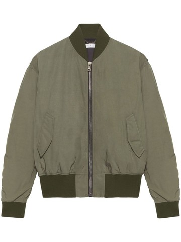 1989 STUDIO - logo-embossed bomber jacket - men - Polyester/Polyester/Cotton/Elastane - M - Grey