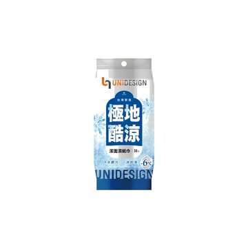 【UNIDESIGN】潔面濕紙巾（極地酷涼）30入