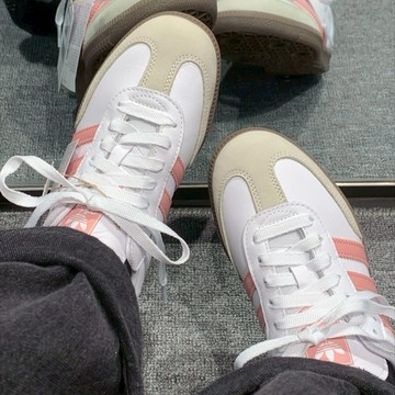 ADIDAS SAMBA OG 蜜桃粉 粉白 米白粉 焦糖底 休閒 女鞋 JI2677