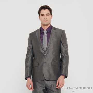 ROBERTA諾貝達 男裝 高級質感 羊毛西裝外套(台灣製 腰身嚴選)