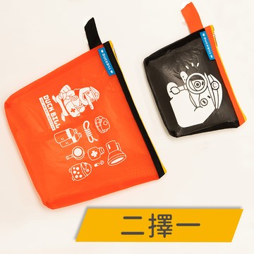 動物警探達克比網狀收納袋（大袋紅款、小袋黑款二擇一）