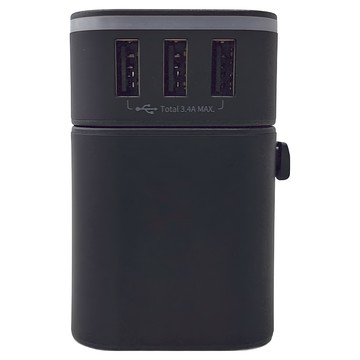 QueBeck 萬國充電器 JY-302S  黑色  1個