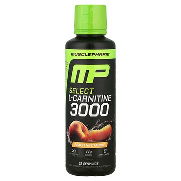 MusclePharm, L-肉鹼 3000，油桃味，3000 毫克，16 液量盎司（480 毫升）