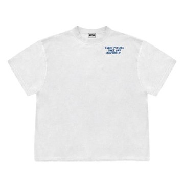 Mottled斑駁設計師工作室美式重磅設計感文字簡約風情侶款短袖