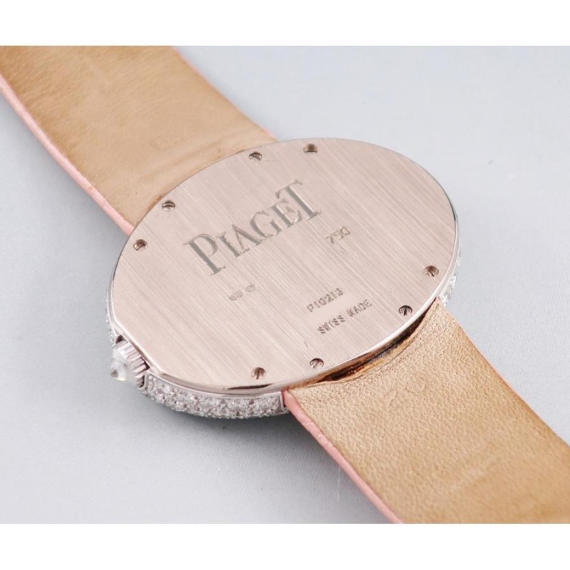 ピアジェ PIAGET ライムライト P10213 クォーツ K18WG無垢 純正ダイヤ ...