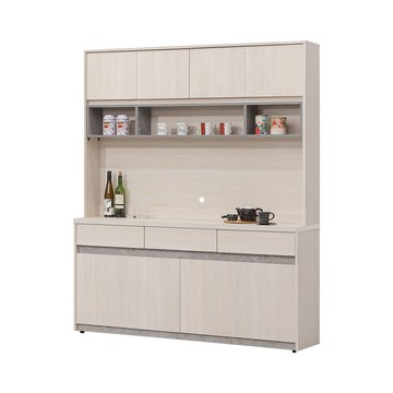 Homelike 喜家居5.3尺高收納餐櫃(上下座)(2326)