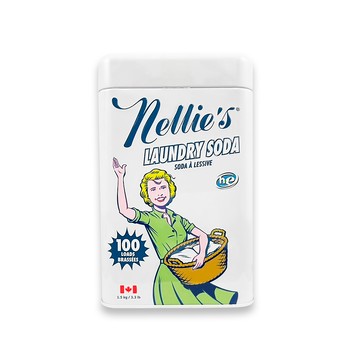 Nellies 加拿大HE認證高效潔淨護衣速溶濃縮蘇打洗衣粉1.5kg/復古鐵盒_內附量匙1入