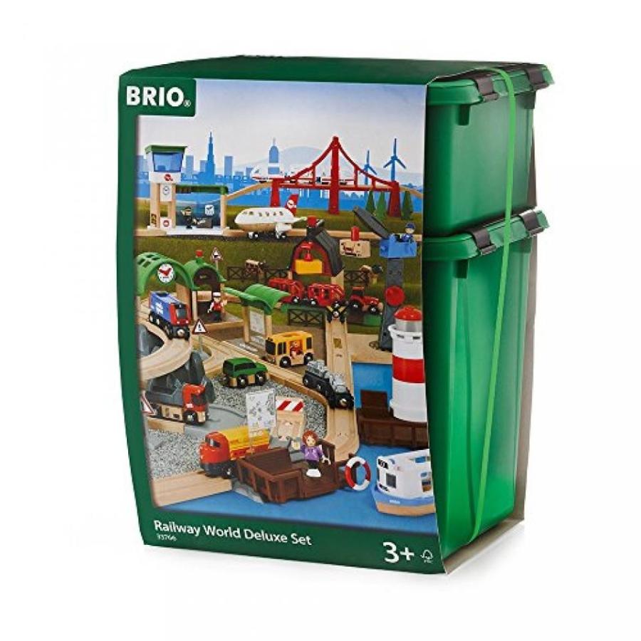 幼児用おもちゃ BRIO Railway World Deluxe Set