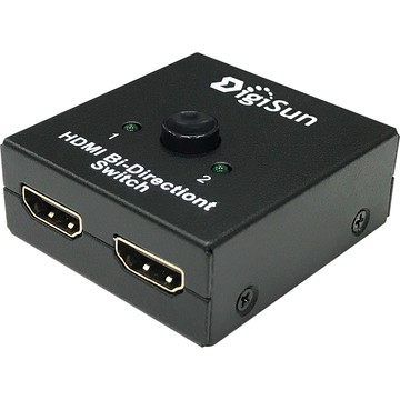DigiSun VH121 HDMI 2.0 雙向式2路分路器 可做 2x1切換器 或 1x2分配器(單路)使用