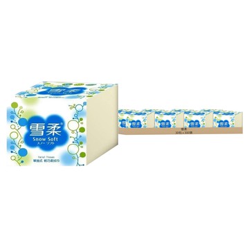 雪柔 輕巧柔拭巾 30包 1箱 連續抽取式面紙 100%原生紙漿  300張