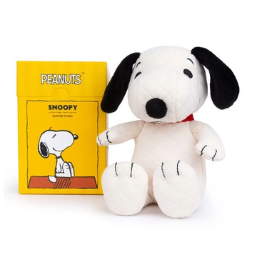 荷蘭 BON TON TOYS｜Snoopy史努比絎縫盒裝填充玩偶-奶油 17cm