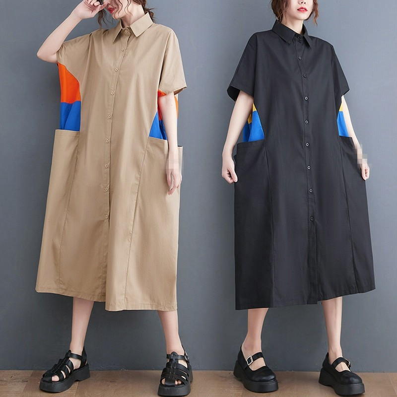 ファッション 夏ワンピース 韓国版カジュアル短袖ワンピース 民族風 ロングタイプ3 28 13 通販 Lineポイント最大1 0 Get Lineショッピング