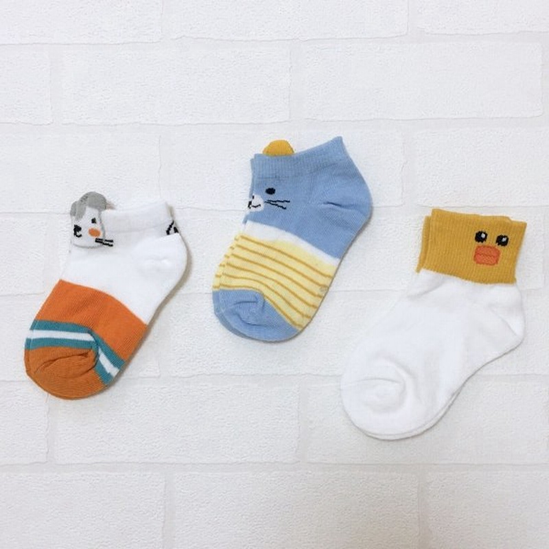 ボーイズ ガールズ 男の子 女の子 キッズ こども服 靴下 キッズ 靴下 ソックス 韓国子供服 おしゃれ 可愛い 靴下3点set B 通販 Lineポイント最大get Lineショッピング