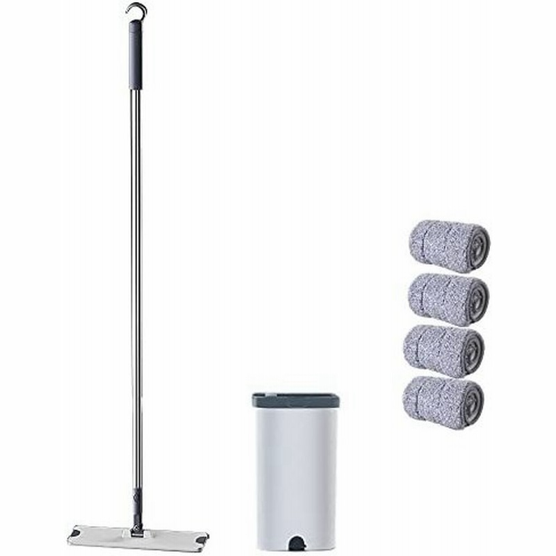 モップ フロアモップ バケツ付き 掃除モップ 回転機能 取替用クロス4枚 水切り便利 北欧風 フローリングワイ 通販 Lineポイント最大get Lineショッピング
