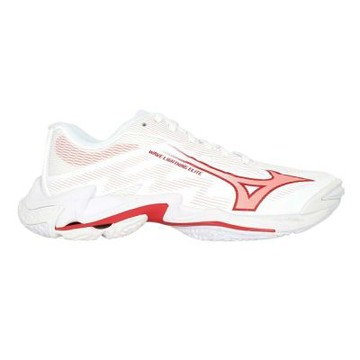 MIZUNO WAVE LIGHTNING ELITE 女排球鞋-運動 V1GC260073 白紅