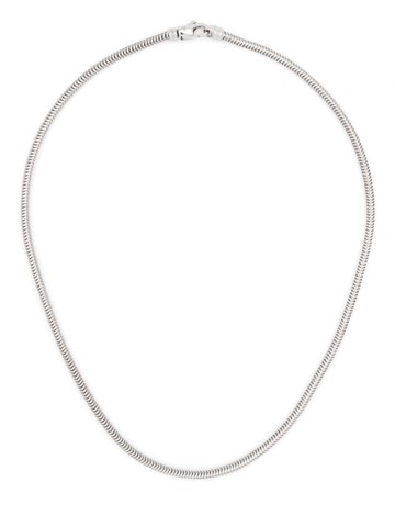 Tom Wood - snake-chain sterling-silver necklace - unisex - White Rhodium Plated Sterling Silver - 46