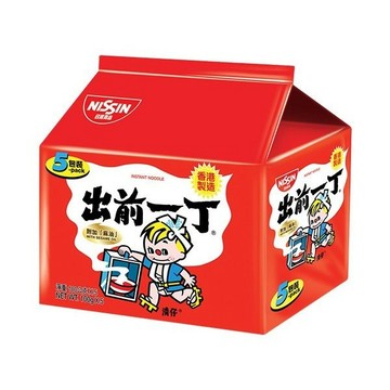 Nissin 日清 出前一丁麻油味速食麵(100gx5包)整袋裝【小三美日】DS008567