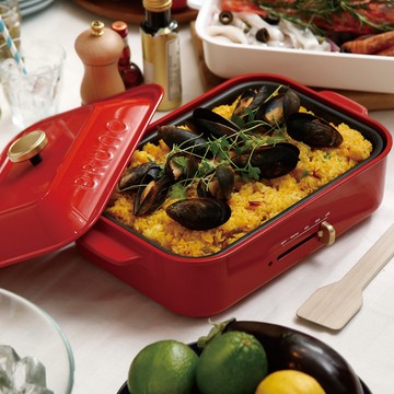 日本 BRUNO 多功能電烤盤-經典款 紅色