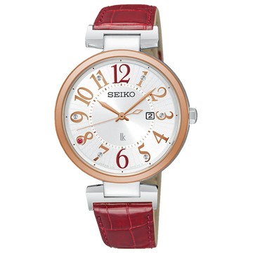 seiko SK037 精工錶 Lukia V137-0CW0R(SUT336J1) 限量太陽能時尚腕錶/白面 32mm｜樂天領券現折★全館特惠中★指定刷卡回饋10%
