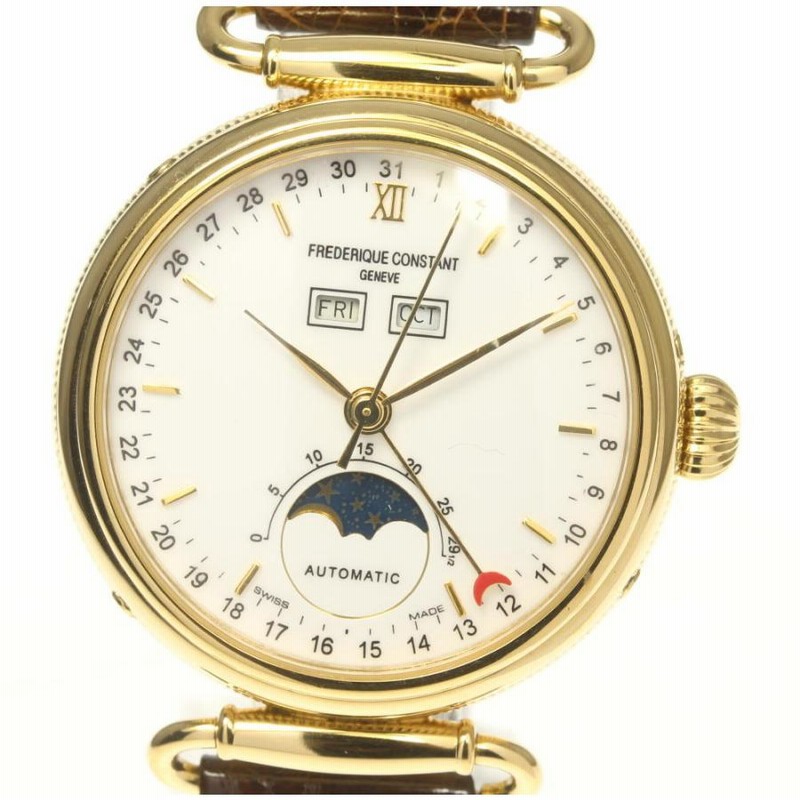 ☆良品【FREDERIQUE CONSTANT】フレデリック・コンスタント トリプルカレンダー ムーンフェイズ 自動巻き メンズ |  LINEブランドカタログ