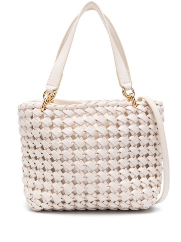 Themoirè - Kobo Shiny woven tote bag - women - Vegetal Leather - One Size - Neutrals