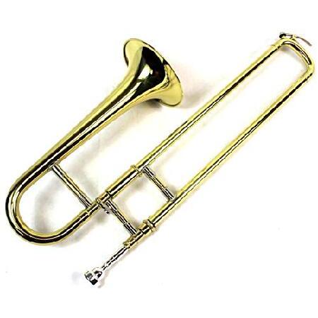 Brand New Bb Mini Trombone w Case and Mouthpiece- Gold Lacquer Finish 並行輸入品