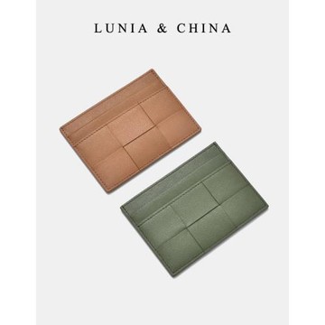 lunia真皮大編織卡包韓國ins超薄駕駛證一體卡夾男女士小錢包禮物