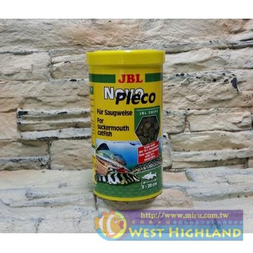 【西高地水族坊】德國JBL Novo PlecoChips新異形抗菌蔬菜營養片)(250ml)