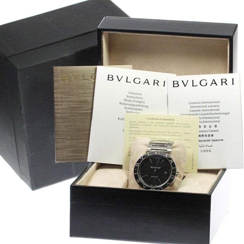 ☆箱・保証書付き【BVLGARI】ブルガリ ブルガリブルガリ デイト BB42SSAUTO 自動巻き メンズ_688034 | LINEショッピング