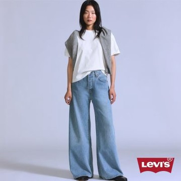 BLUETAB 極寬鬆五口袋牛仔褲 / 萊賽爾纖維添加 女生牛仔褲 人氣新品