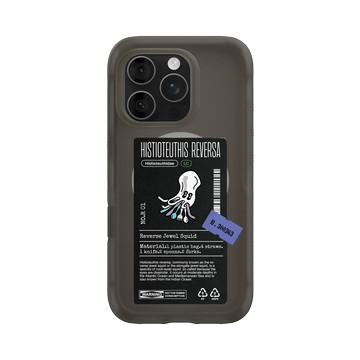 iPhone 16 Pro AirX 本質黑 - Marine Debris - 塑膠袋逆帆魷