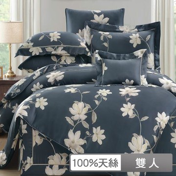 【貝兒居家生活館】60支100%天絲七件式兩用被床罩組 裸睡系列(雙人/古蘭尼)
