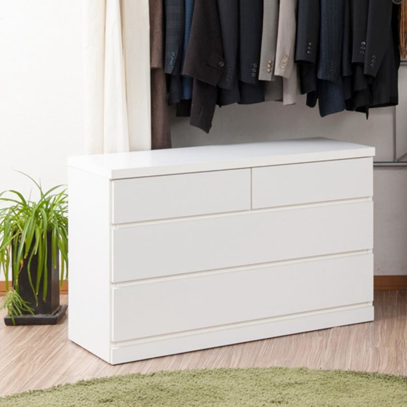 クローゼット収納 タンス 幅99.5cm 3段 奥行40cm キャスター付 日本製 （ クローゼット 押入れ 収納 押入れ収納 完成品 組立不要 すぐ使える 国産 ）