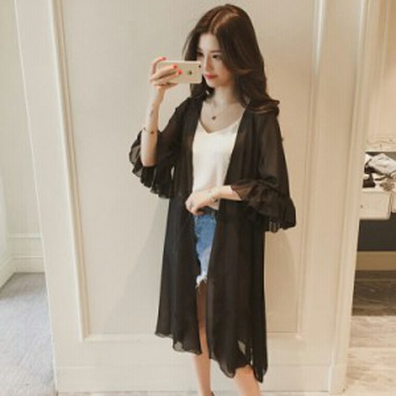 カーディガン レディース ロング丈カーディガン 五分袖 春夏 女性 レディース Uvカット Uv対策 女性用 紫外線対策 冷房対策 マキシ丈 カ 通販 Lineポイント最大1 0 Get Lineショッピング